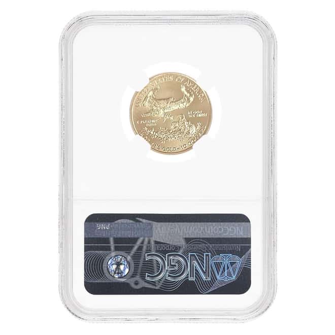 2018 1/4 oz $10 Gold American Eagle NGC MS 70 FDOI (Moy)