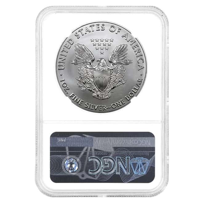 2018 1 oz Silver American Eagle NGC MS 70 FDOI (Moy)