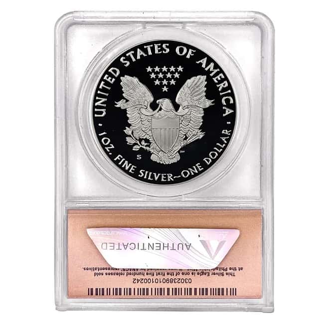 2018-S 1 oz Proof Silver American Eagle ANACS PF 70 DCAM