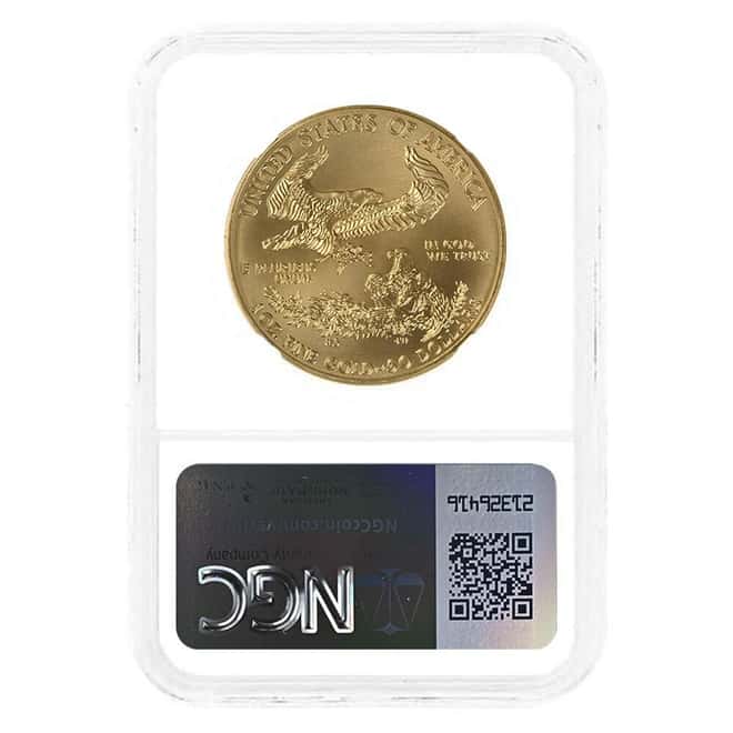 2018-W 1 oz $50 Burnished Gold American Eagle NGC MS 69