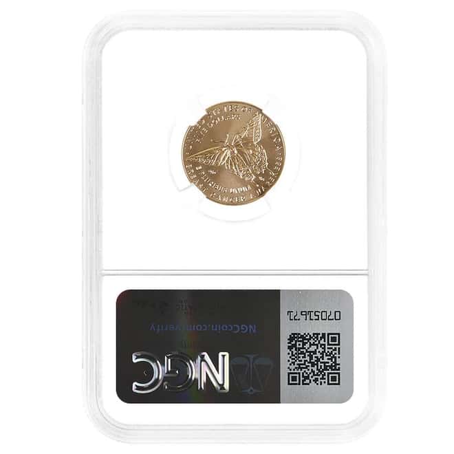 2018-W Gold $5 Breast Cancer Awareness Comm. NGC MS 70