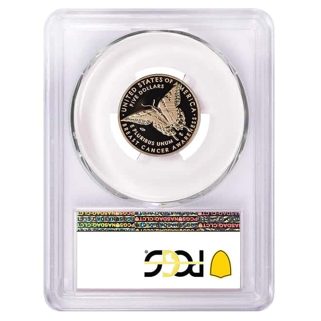 2018-W Proof Gold $5 Breast Cancer Awareness Comm. PCGS PF 70 Early Issue