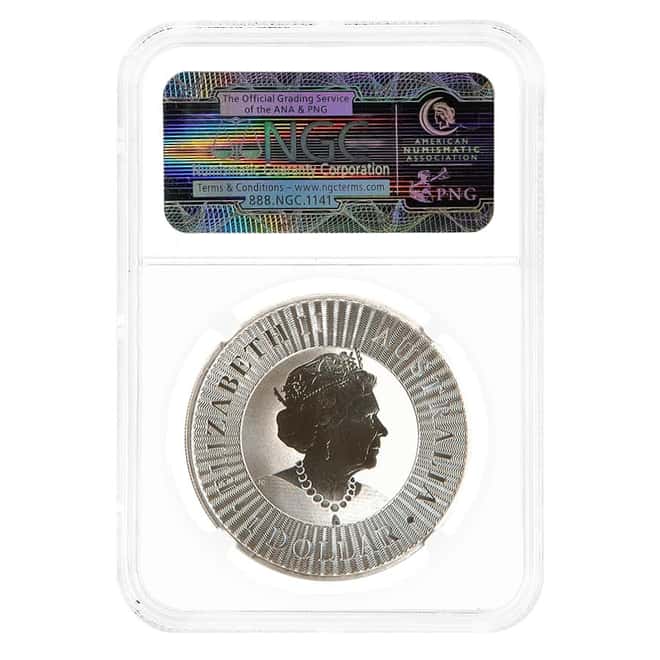 2019 1 oz Australian Silver Kangaroo Perth Mint NGC MS 70 FD (Ed Harbuz)