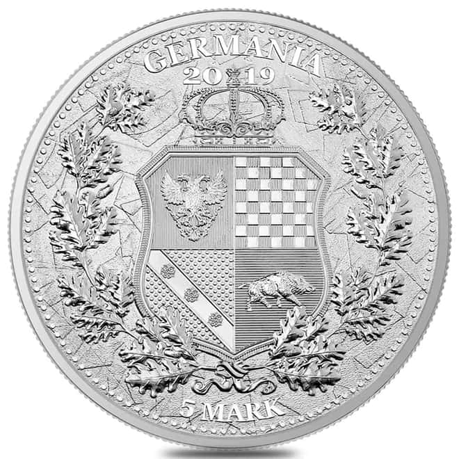 2019 1 oz Britannia & Germania The Allegories Silver Coin