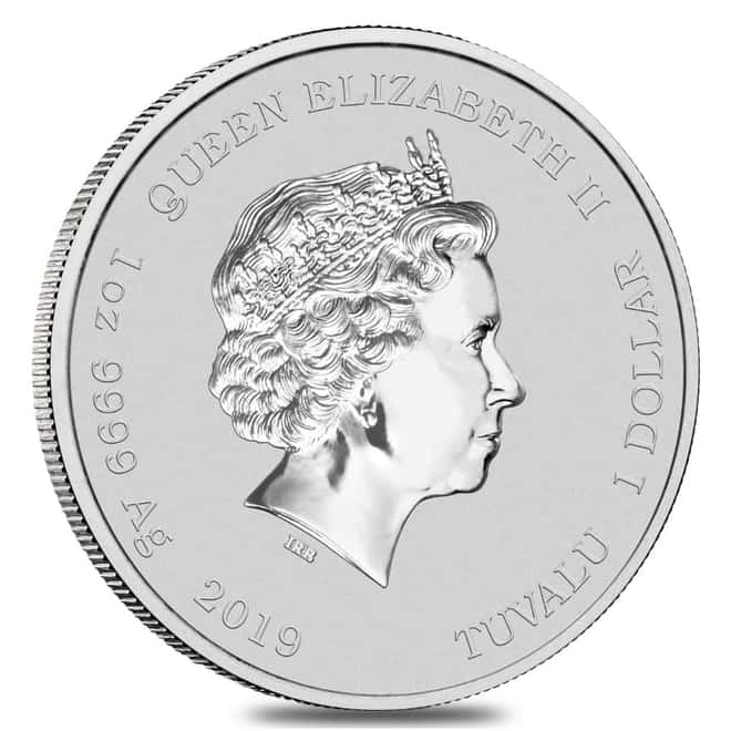 2019 1 oz Tuvalu Hulk Marvel Series Silver Coin .9999 Fine BU In Cap
