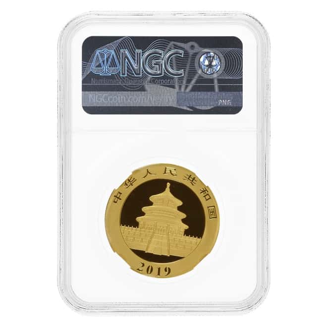 2019 30 gram Chinese Gold Panda NGC MS 70 FR (Tong Fang)