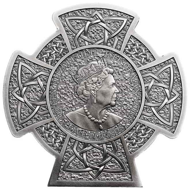 2019 Isle of Man 3 oz Antiqued Silver Manannan Coin