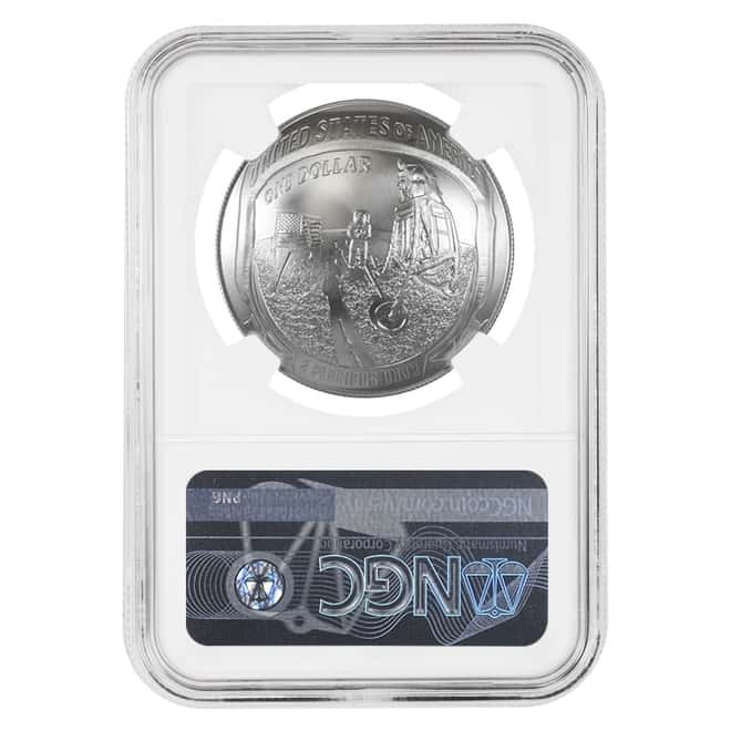 2019 P Apollo 11 50th Anniversary Silver Dollar Comm. NGC MS 70