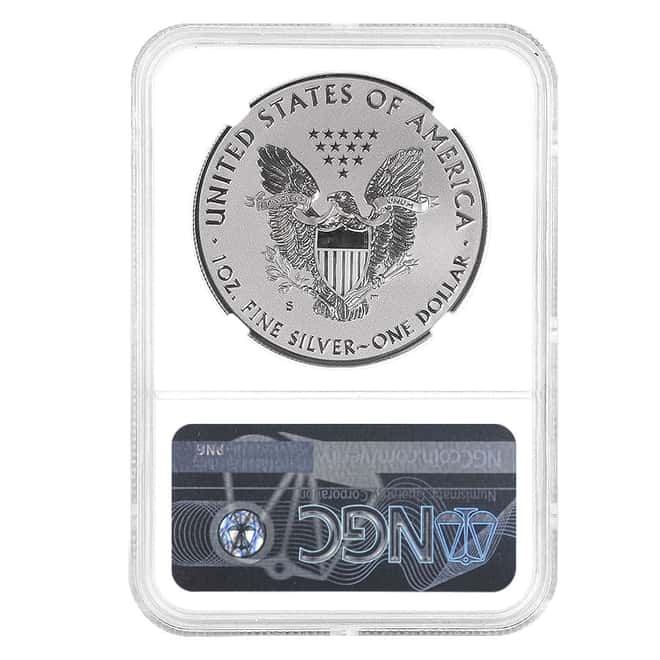 2019 S 1 oz Enhanced Reverse Proof Silver American Eagle NGC PF 70 FR
