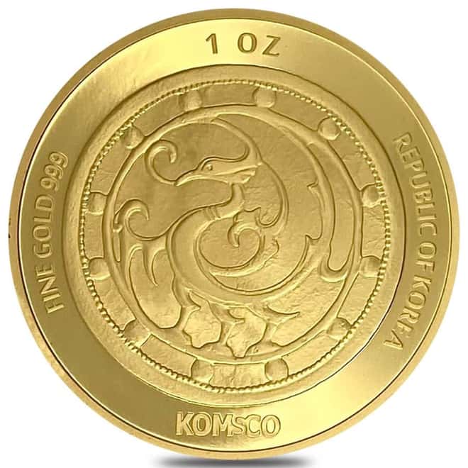 2019 South Korea 1 oz Gold Crown BU .999 Fine
