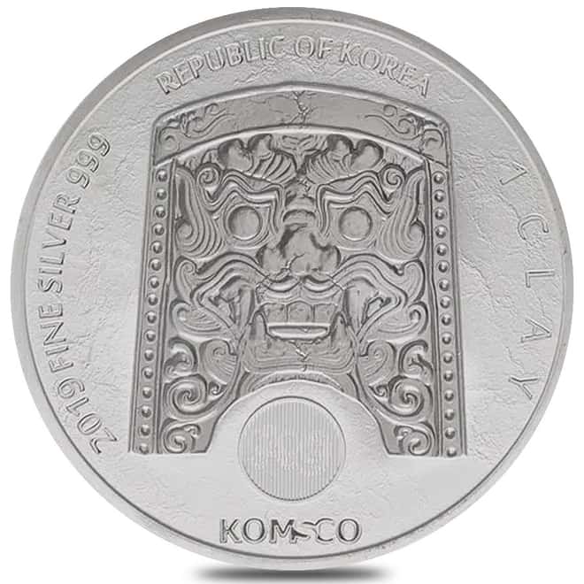2019 South Korea 1 oz Silver ZI:SIN Scrofa Medal BU