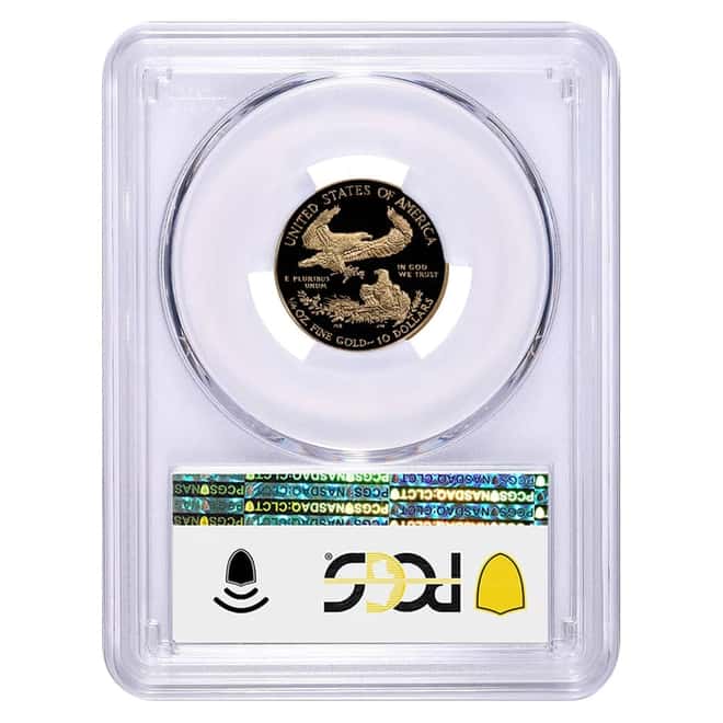 2019 W 1/4 oz $10 Proof Gold American Eagle PCGS PF 70 DCAM
