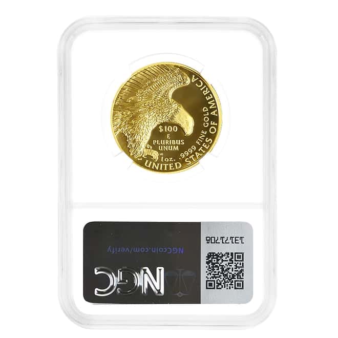 2019-W 1 oz $100 American Liberty Enhanced Unc Gold Coin NGC SP 69