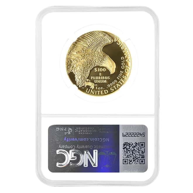 2019-W 1 oz $100 American Liberty Enhanced Unc Gold Coin NGC SP 70