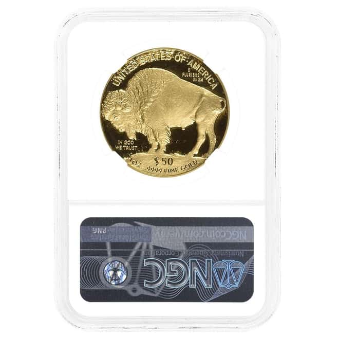 2019-W 1 oz $50 Proof Gold American Buffalo NGC PF 70 FDOI (Mike Castle)