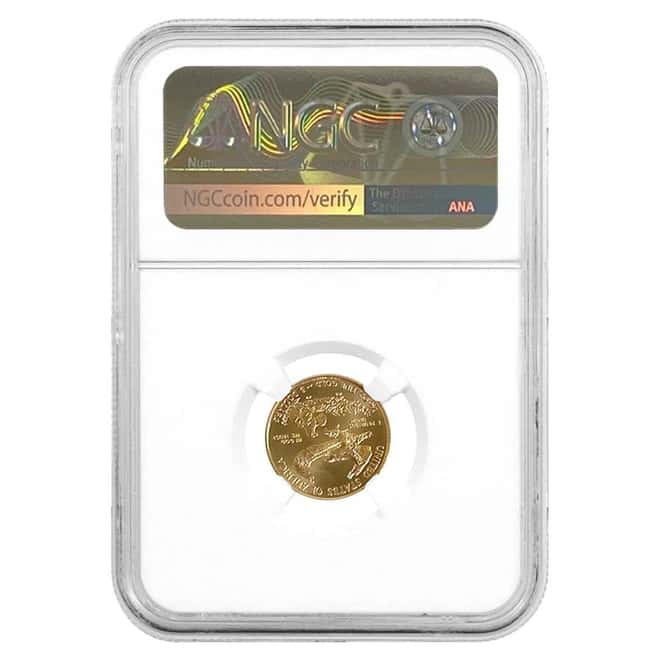 2020 1/10 oz $5 Gold American Eagle NGC MS 70 FDOI