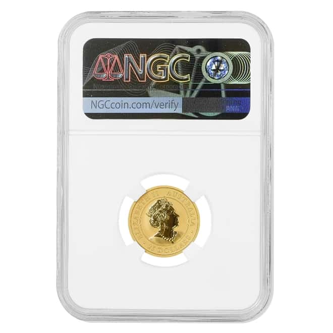 2020 1/4 oz Australian Gold Kangaroo Perth Mint NGC MS 70