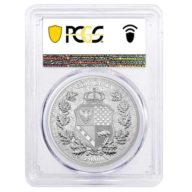 2020 1 oz Italia & Germania The Allegories Silver Coin PCGS MS 70