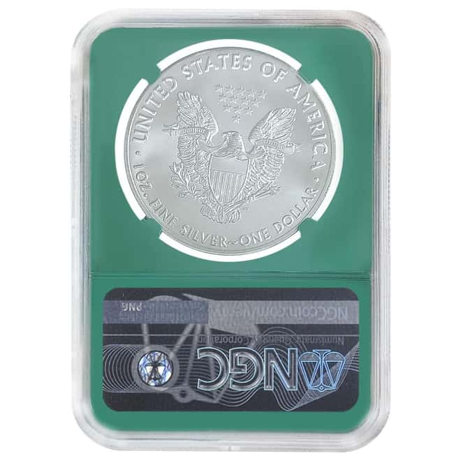 2020 (P) 1 oz Silver American Eagle NGC MS 70 ER Emergency Production (Moy)
