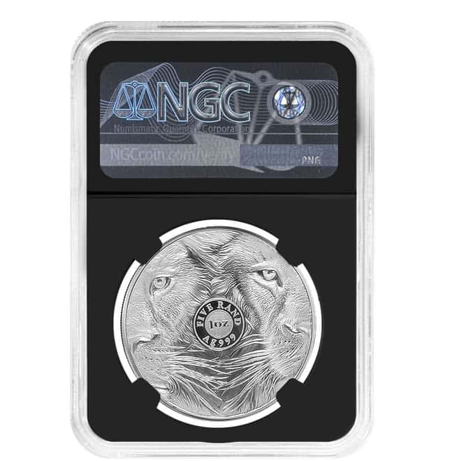 2020 South Africa 1 oz Silver Big 5 Spotted Leopard NGC PF 70 FR
