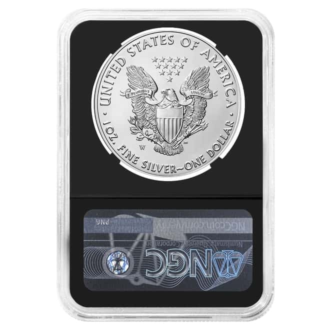 2020-W 1 oz Burnished Silver Eagle NGC MS 70 FD Moy Sign