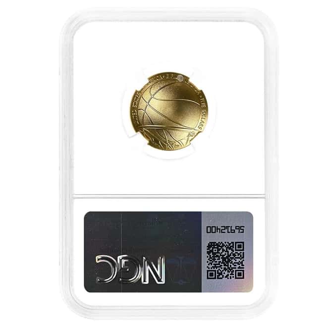 2020-W Basketball Hall of Fame $5 Gold Coin NGC MS 70