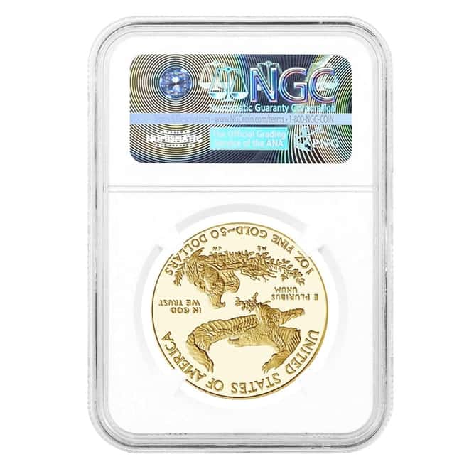 2021-W 1 oz $50 Proof Gold American Eagle NGC PF 70 UCAM FDOI