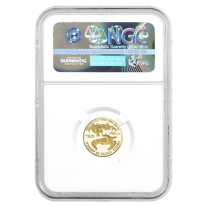 2021-W 1/10 oz $5 Proof Gold American Eagle NGC PF 70 UCAM FDOI