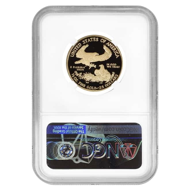 2021-W 1/2 oz $25 Proof Gold American Eagle NGC PF 70 UCAM