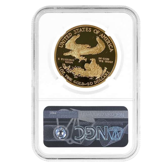 2021-W 1 oz $50 Proof Gold American Eagle NGC PF 70 UCAM