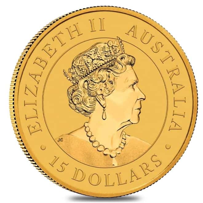 2021 1/10 oz Australian Gold Kookaburra Perth Mint Coin .9999 Fine BU In Cap