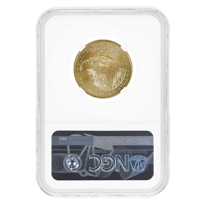2021 1/2 oz Gold American Eagle Type 2 NGC MS 69
