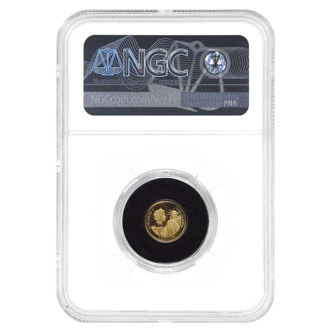2021 1/2 Gram Cook Islands Miss Liberty 9/11 20th Ann. Gold Coin NGC PF 70