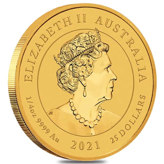 2021 1/4 oz Gold Australian Platypus Perth Mint BU