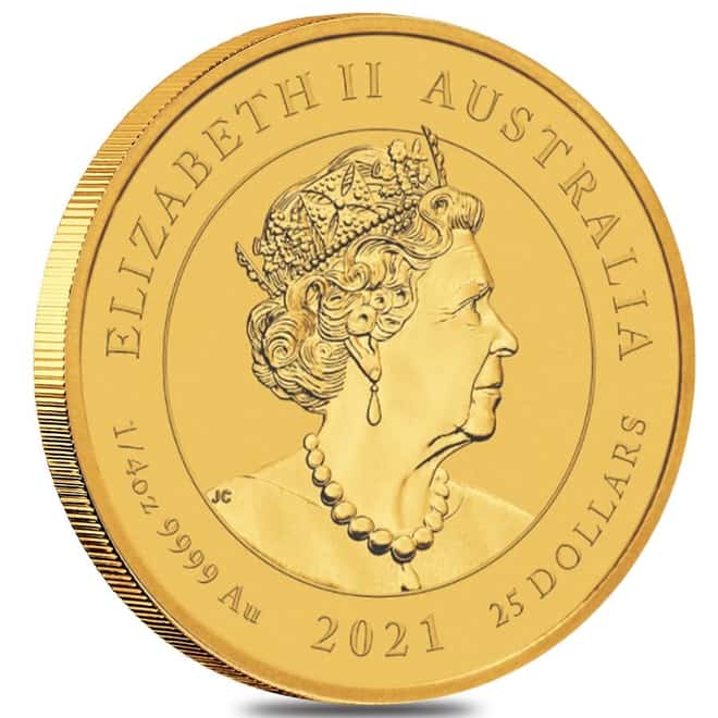 2021 1/4 oz Gold Australian Spotted Eagle Ray Coin BU