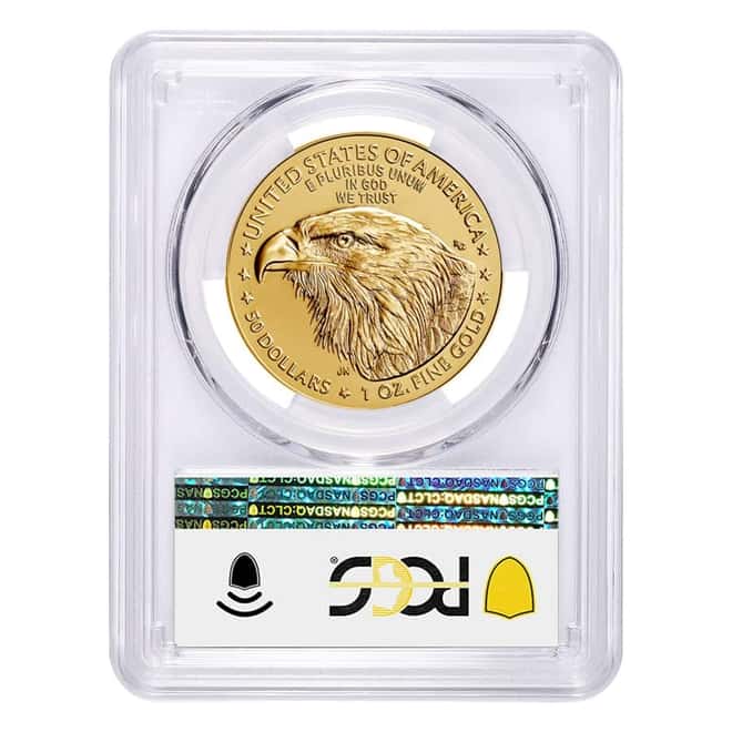 2021 1 oz Gold American Eagle Type 2 PCGS MS 70 FDOI