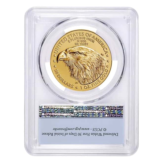 2021 1 oz Gold American Eagle Type 2 PCGS MS 70 First Strike