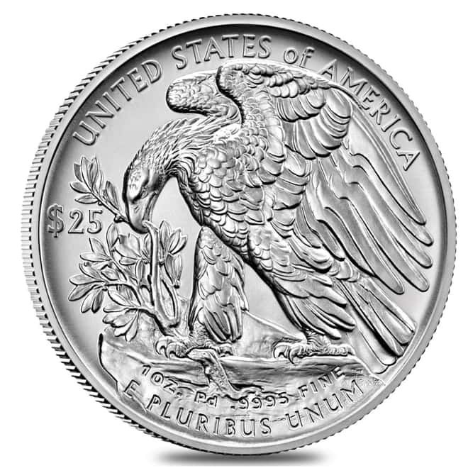 2021 1 oz Palladium American Eagle $25 Coin PCGS MS 70