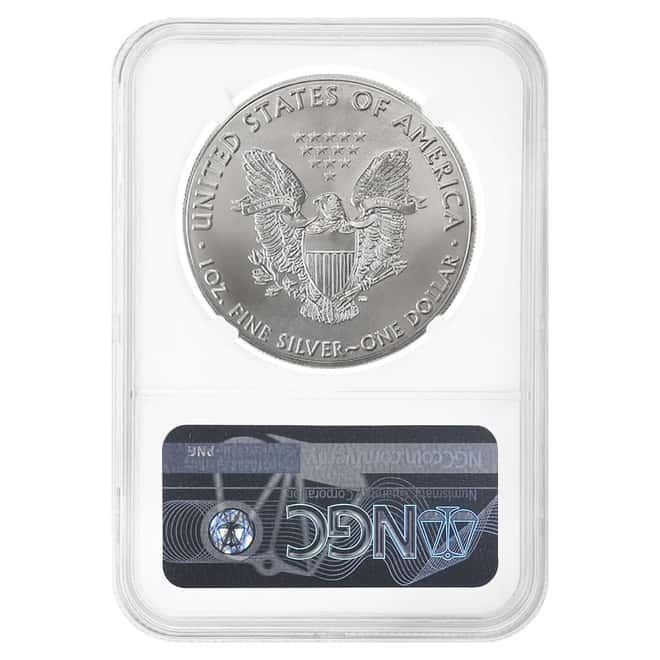 2021 1 oz Silver American Eagle NGC MS 70 (Don Everhart Sign)