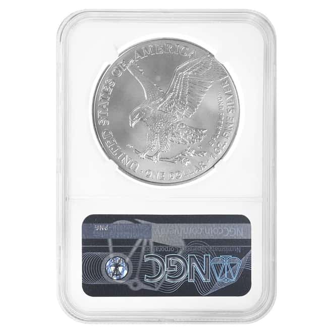 2021 1 oz Silver American Eagle Type 2 NGC MS 69