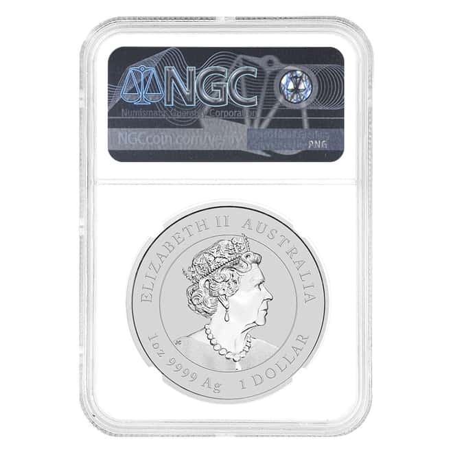 2021 1 oz Silver Lunar Year of The Ox NGC MS 70 FR Australian Perth Mint