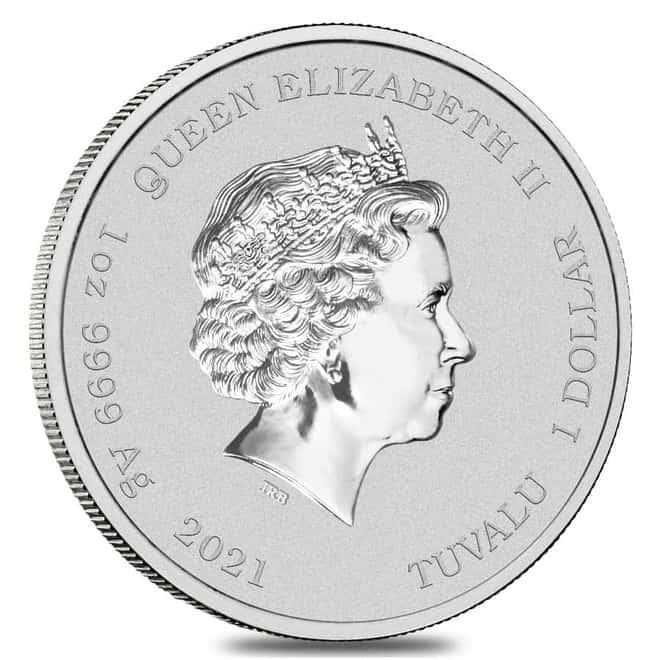 Roll of 20 - 2021 1 oz Tuvalu The Simpson Family Silver Coin .9999 Fine BU In Cap