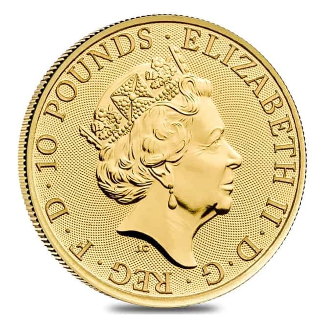 2021 Great Britain 1/10 oz Gold Royal Arms Coin .9999 Fine BU