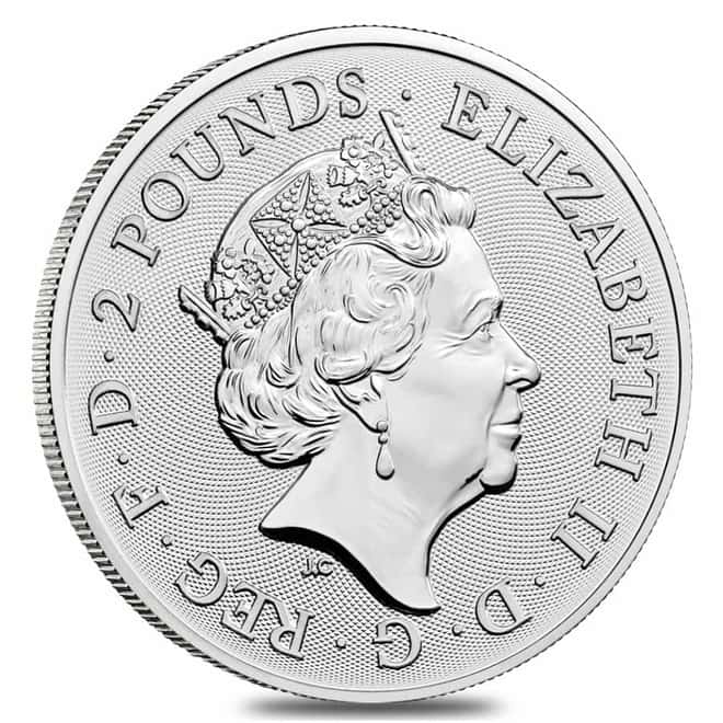 Roll of 25 - 2021 Great Britain 1 oz Robin Hood Silver Coin .999 Fine BU (Tube, Lot of 25)