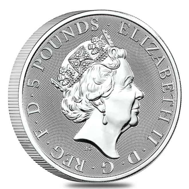 2021 Great Britain 2 oz Silver Queen's Beasts Completer Coin .9999 Fine BU