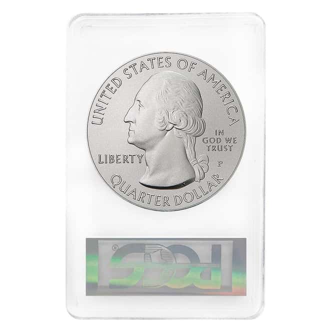 2014-P 5 oz Silver ATB Arches National Park Utah PCGS SP 70 FS (Mercanti)