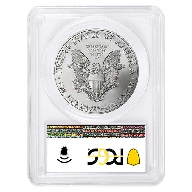 2021 (P) 1 oz Silver American Eagle PCGS MS 70 FS (Liberty Bell) Emergency Issue