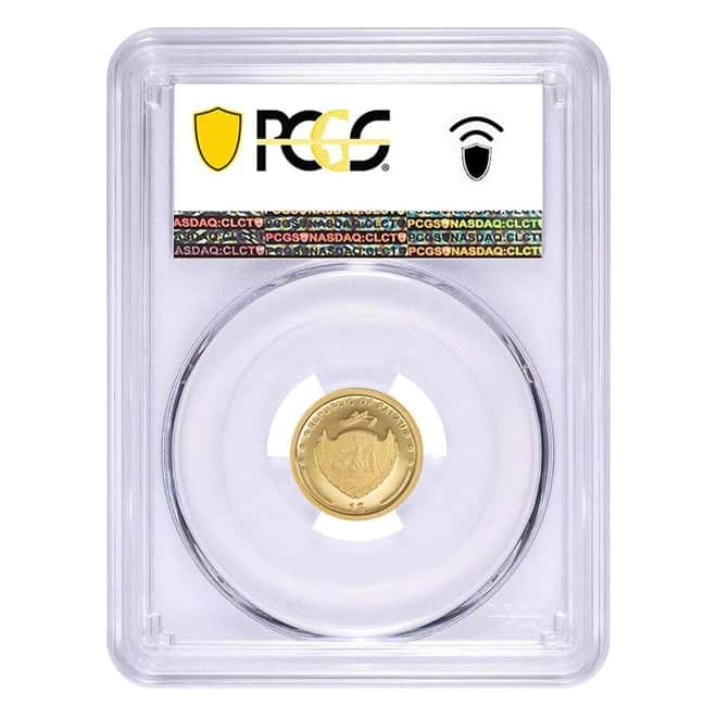 2021 Palau 1 gram Gold Four Leaf Clover PCGS PF 70 FDOI