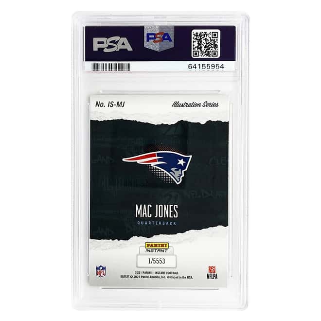 2021 Panini Instant Mac Jones Illustration #ISMJ PSA 10 Football Card