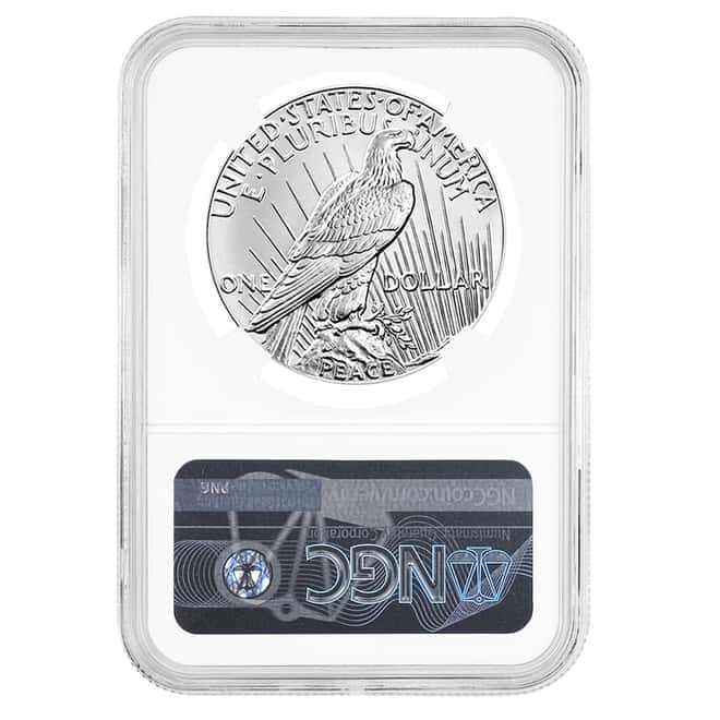 2021 Peace Silver Dollar Centennial NGC MS 69 ER (Peace Label)